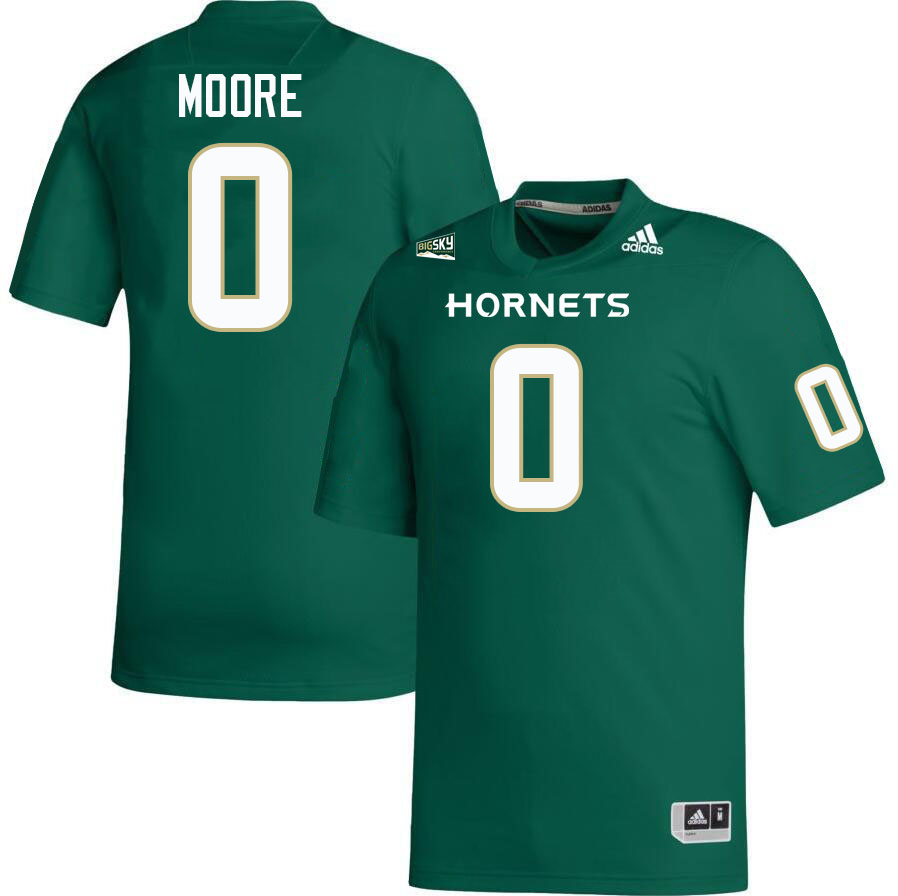 Sacramento State Hornets #0 Eian Moore College Football Jerseys Stitched Sale-Green